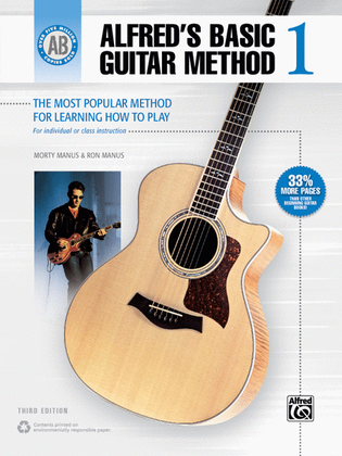 Book cover for Alfred's Basic Guitar Method, Book 1