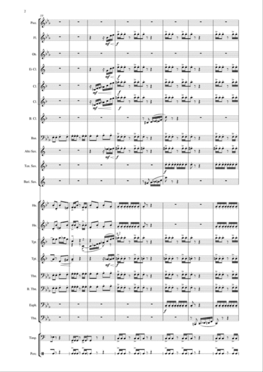 A Moment of Peace (Suite for concert band in five parts) + together with batches of instruments Concert Band scores gallery preview page 4