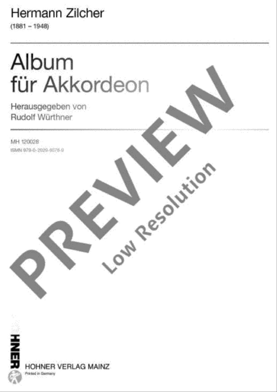 Album für Akkordeon Album für Akkordeon Accordion scores gallery preview page 2