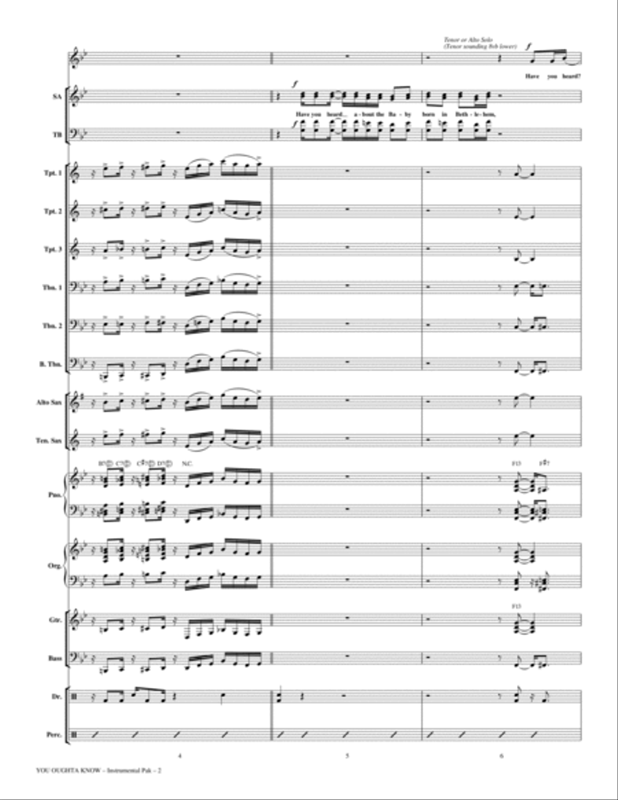You Oughta Know - Full Score Choir scores gallery preview page 2