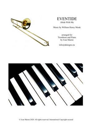 Book cover for EVENTIDE (Abide With Me) - for Trombone and Piano
