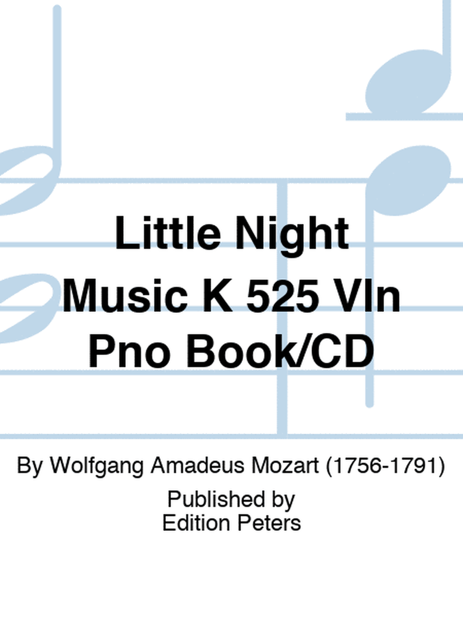 Little Night Music K 525 Vln Pno Book/CD