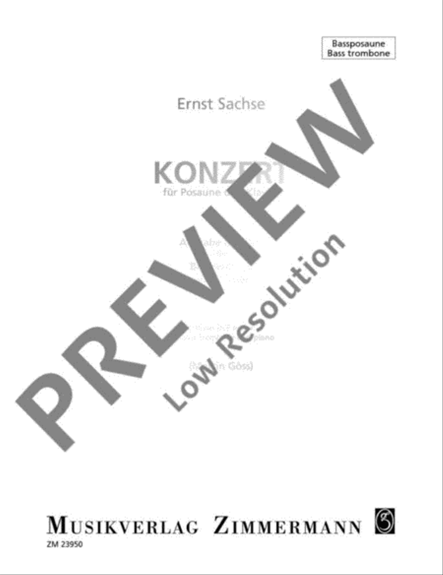 Concerto Bass Trombone scores gallery preview page 17