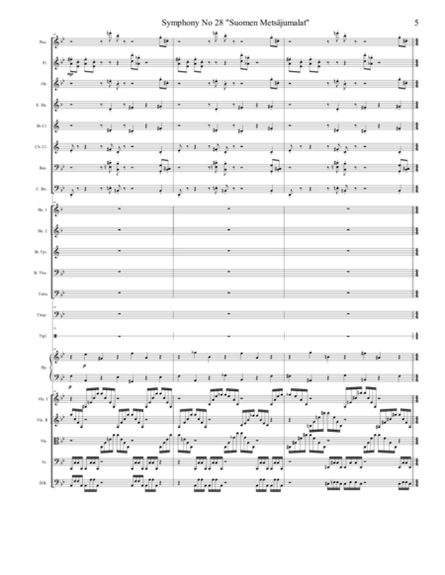 Symphony No 28 "Forest Gods" Opus 42 - 2nd Movement (2 of 3) - Score Only