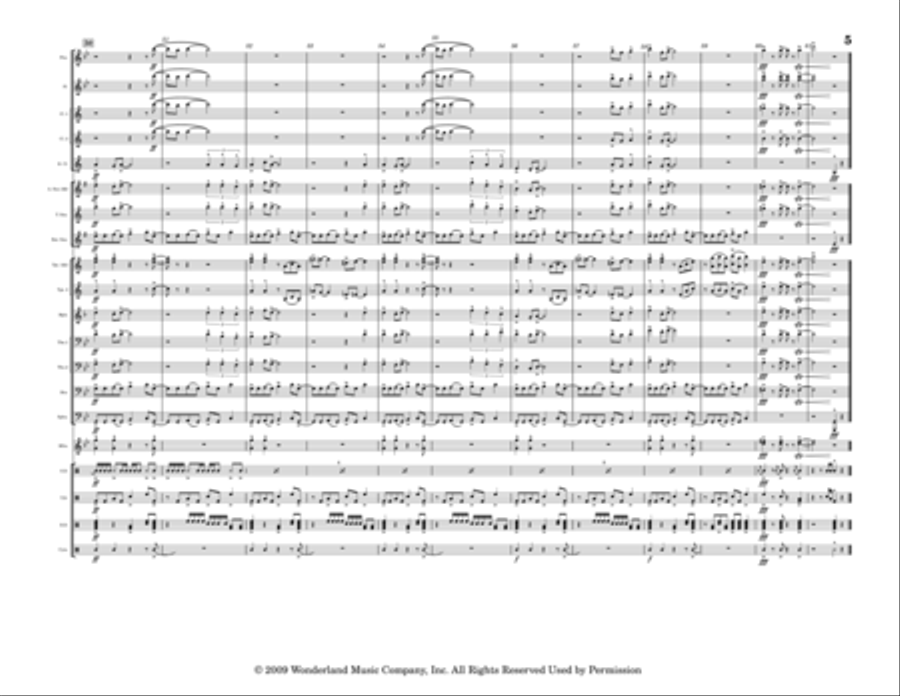 Perry The Platypus Theme Marching Band scores gallery preview page 5