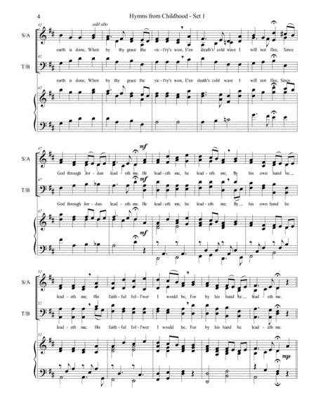 Hymns from Childhood - Set 1 (SATB) image number null