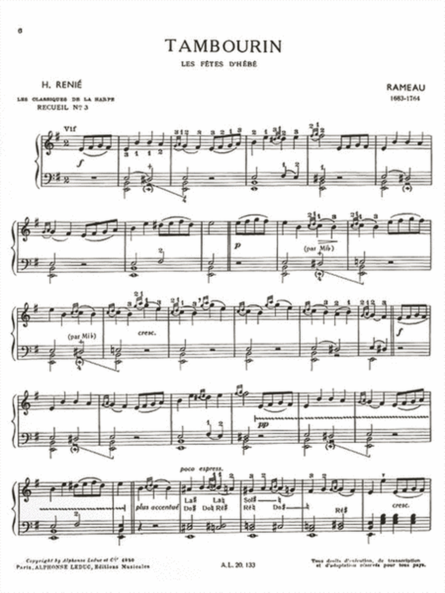 Les Classiques de la Harpe - Volume 3