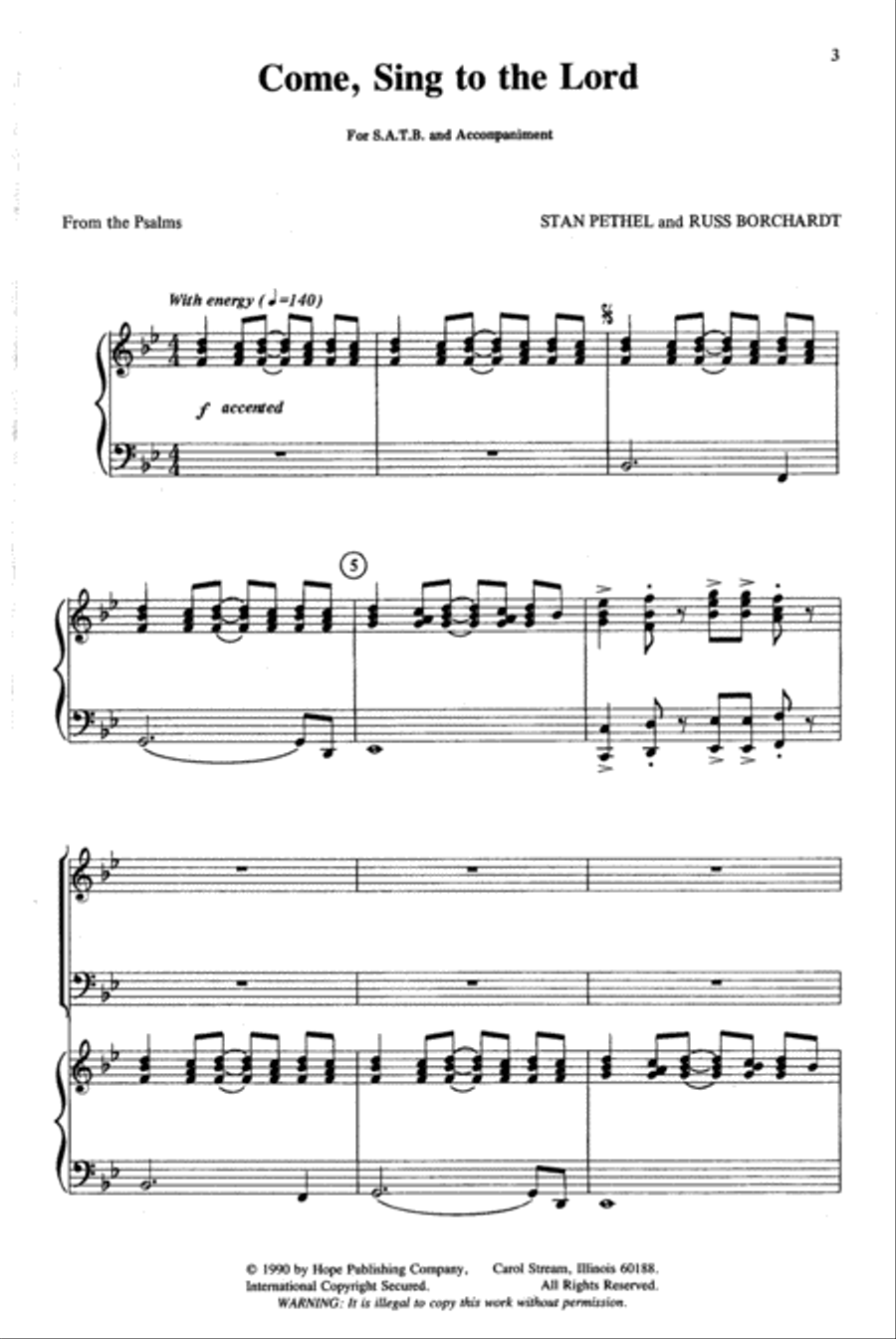 Come, Sing to the Lord 4-Part scores gallery preview page 2