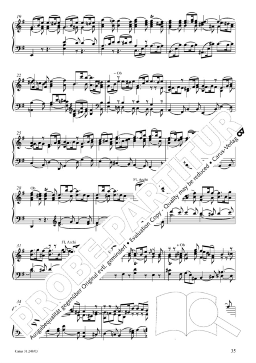 Christmas oratorio (Weihnachtsoratorium, Teile I-III) 4-Part scores gallery preview page 40