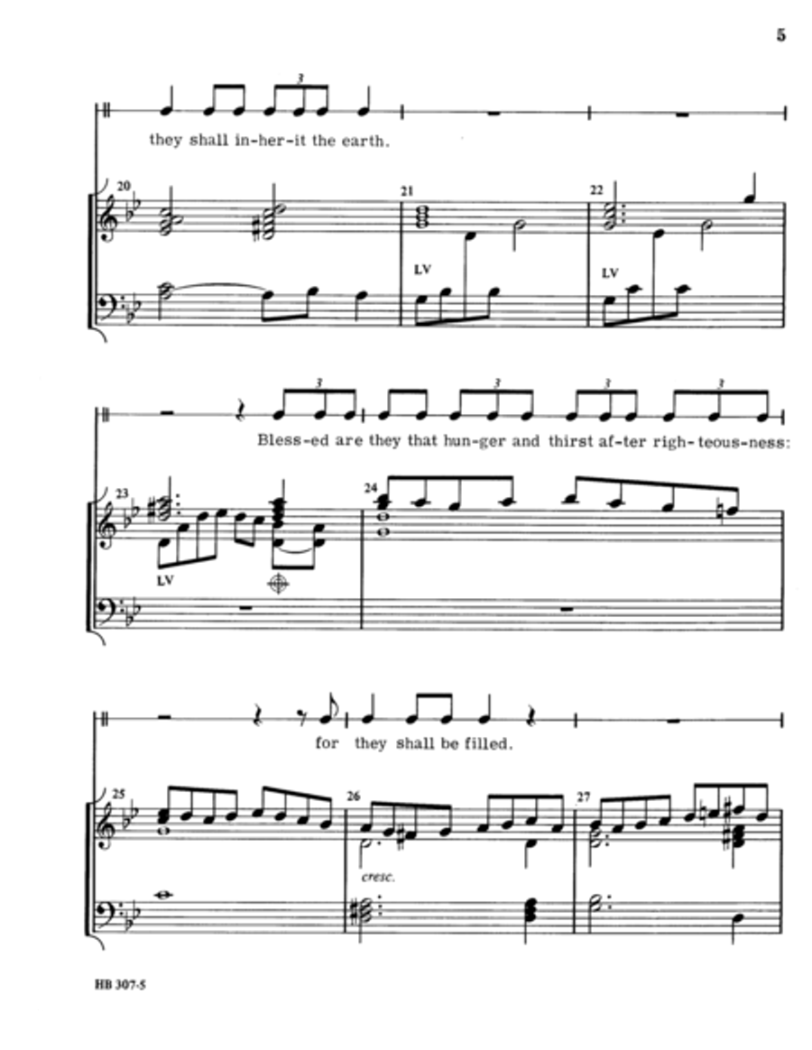 The Beatitudes The Beatitudes Choir scores gallery preview page 5