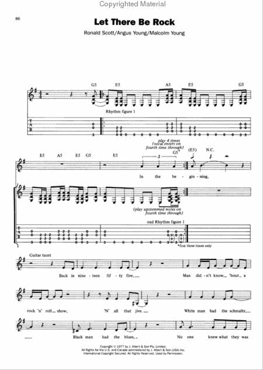The Best of AC/DC Electric Guitar scores gallery preview page 3