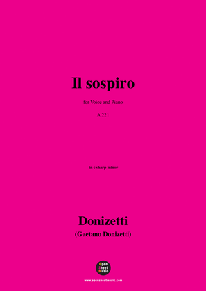 Donizetti-Il sospiro,in c sharp minor,for Voice and Piano