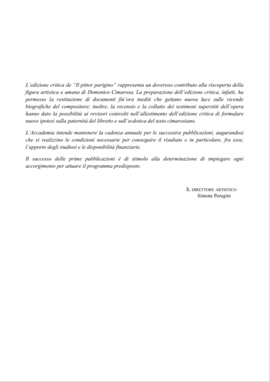 Il Pittor Parigino [Vocal Score] Small Ensemble scores gallery preview page 6