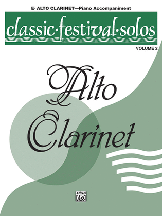 Book cover for Classic Festival Solos (E-flat Alto Clarinet), Volume 2