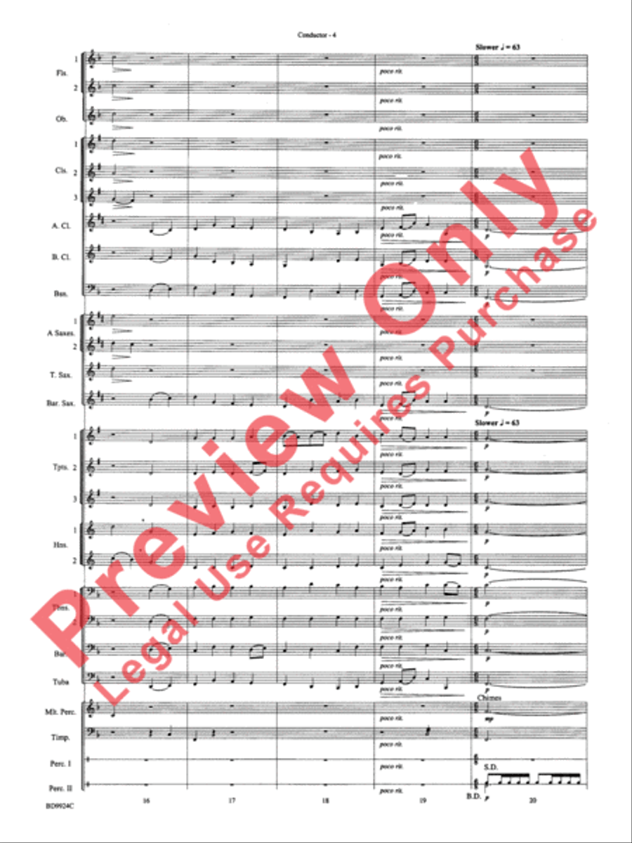 A Vaughan Williams Christmas Concert Band scores gallery preview page 6