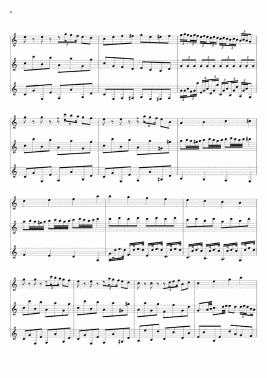 Scherzo for 20 strings Small Ensemble scores gallery preview page 4