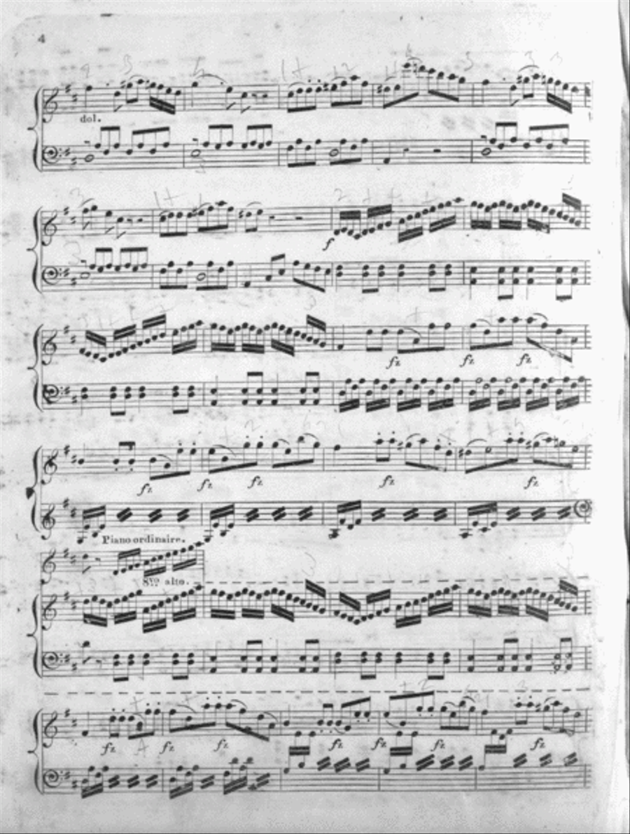 Vigurie's Favorite Sonata for the Piano Forte Piano Solo scores gallery preview page 4
