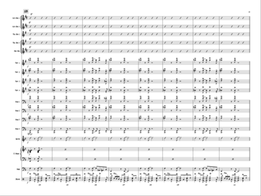 Sax Education Jazz Ensemble scores gallery preview page 16
