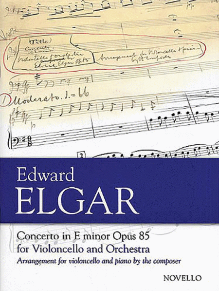 Concerto For Cello And Orchestra In E Minor Op. 85 (Cello/Piano)