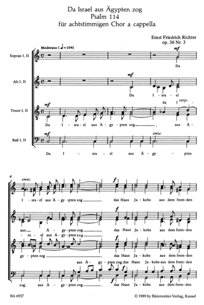 Motetten für vier- bis achtstimmigen Chor a cappela