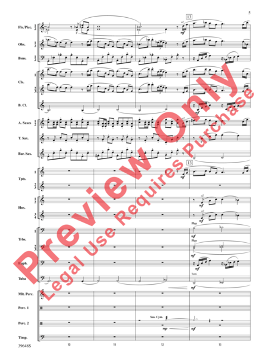 A Childhood Remembered Concert Band scores gallery preview page 5