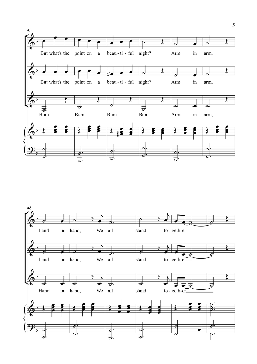 We All Stand Together SSA scores gallery preview page 5