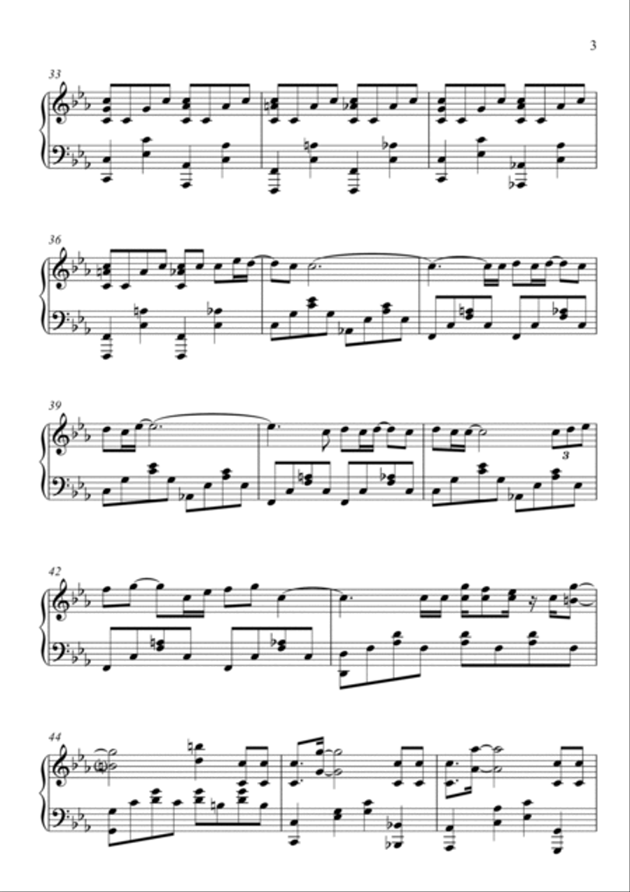 Skyfall Piano Solo scores gallery preview page 3