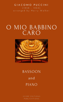 Book cover for Puccini: O Mio Babbino Caro (for Bassoon and Piano)