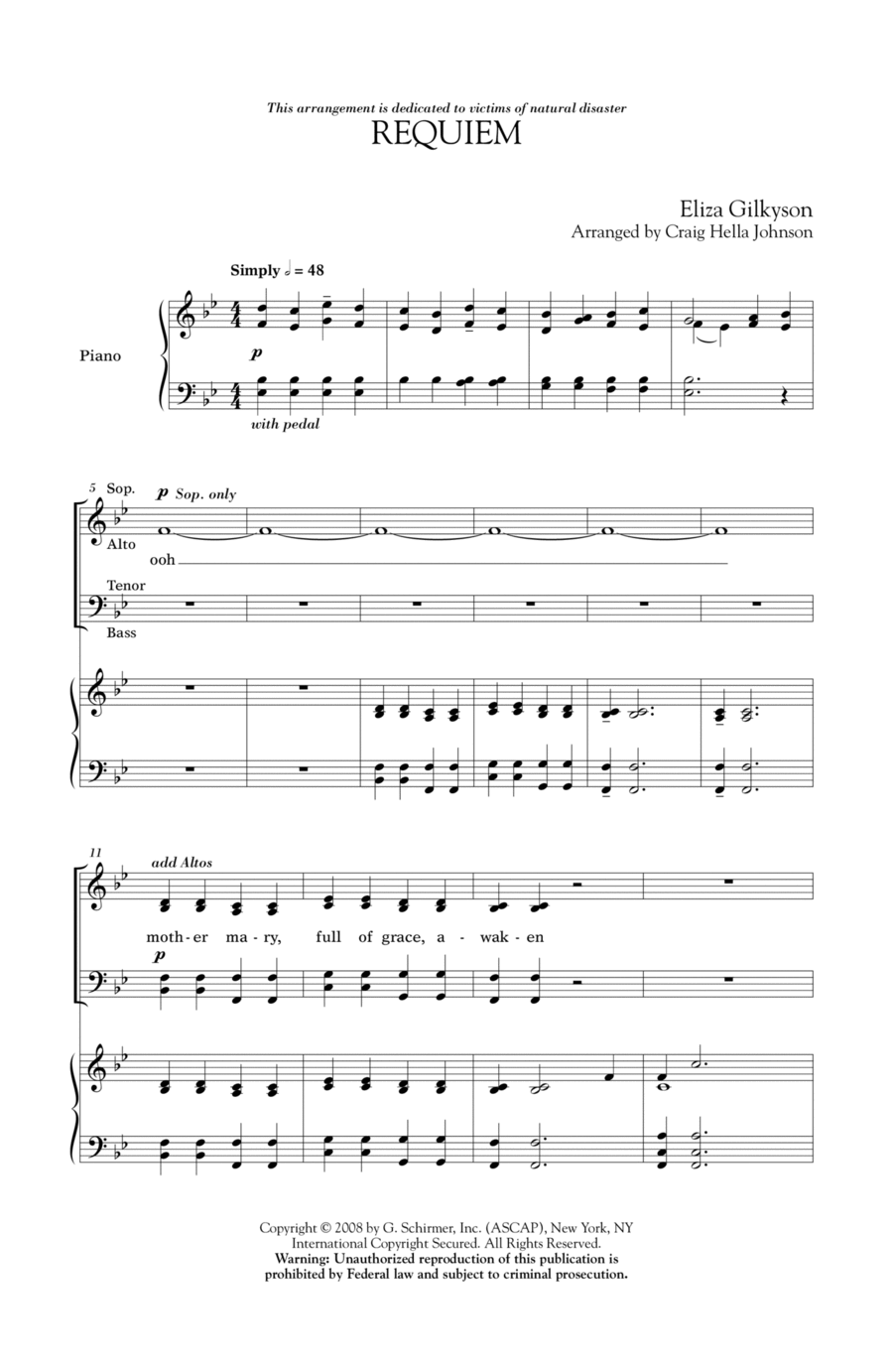 Requiem Requiem 4-Part scores gallery preview page 1
