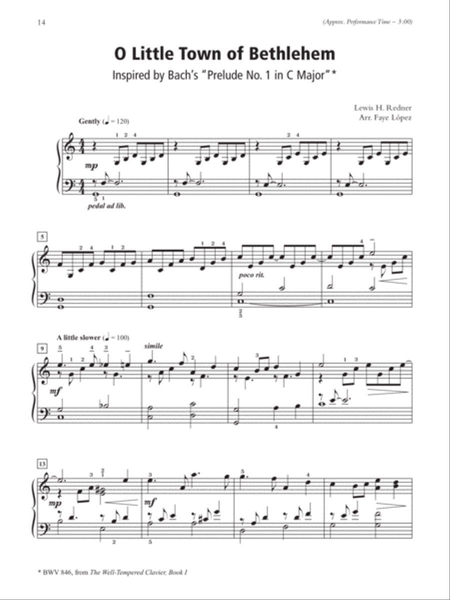 A Baroque-Style Christmas Piano Solo scores gallery preview page 5
