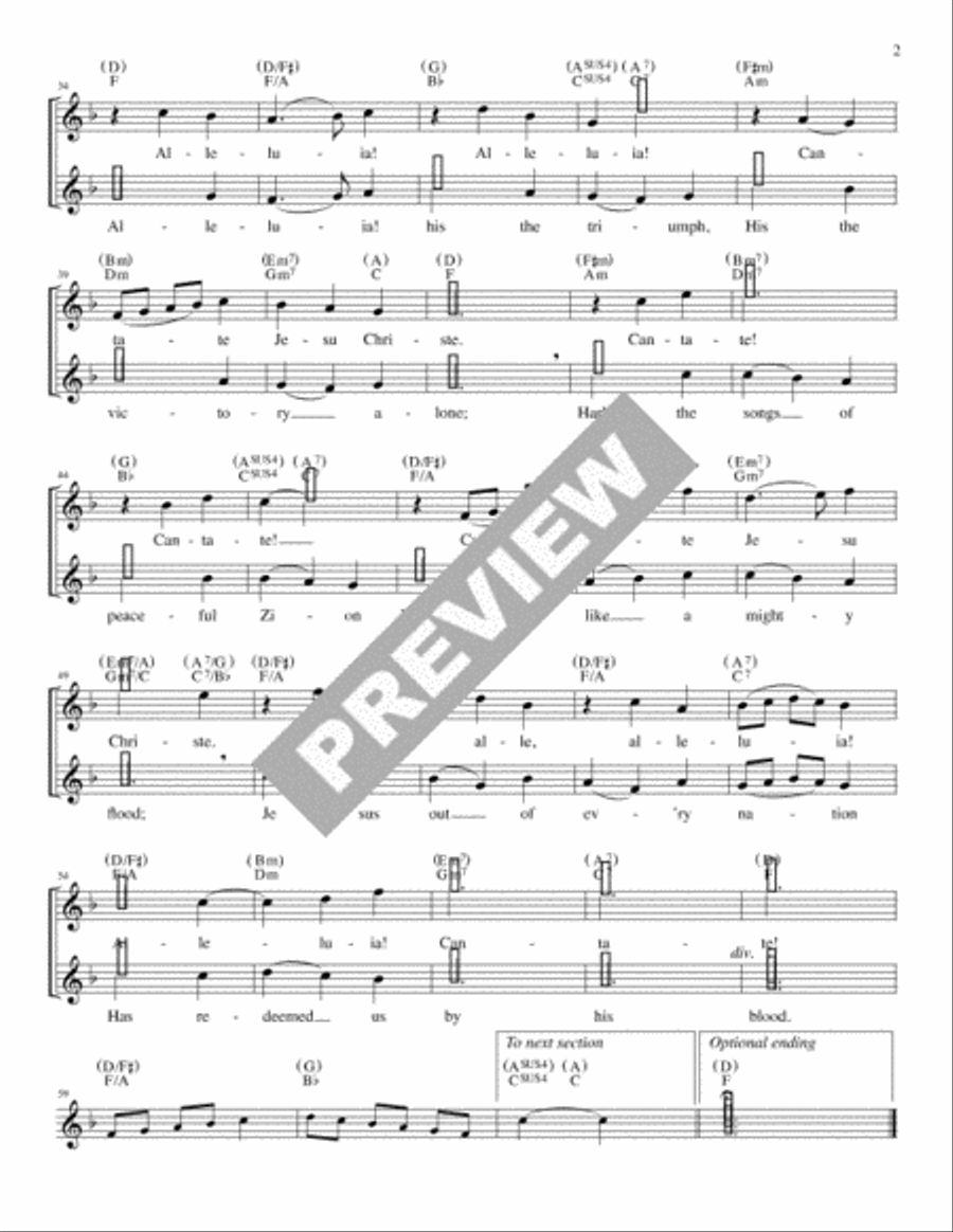 Alleluia, All the Ages - Guitar edition Guitar scores gallery preview page 2