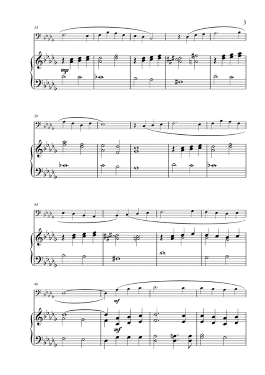 Danny Boy for Solo Trombone/Euphonium in C (bass clef) and Piano. Version in Bb Minor image number null