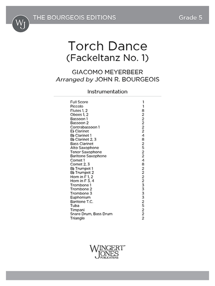 Torch Dance (Score) Concert Band scores gallery preview page 1