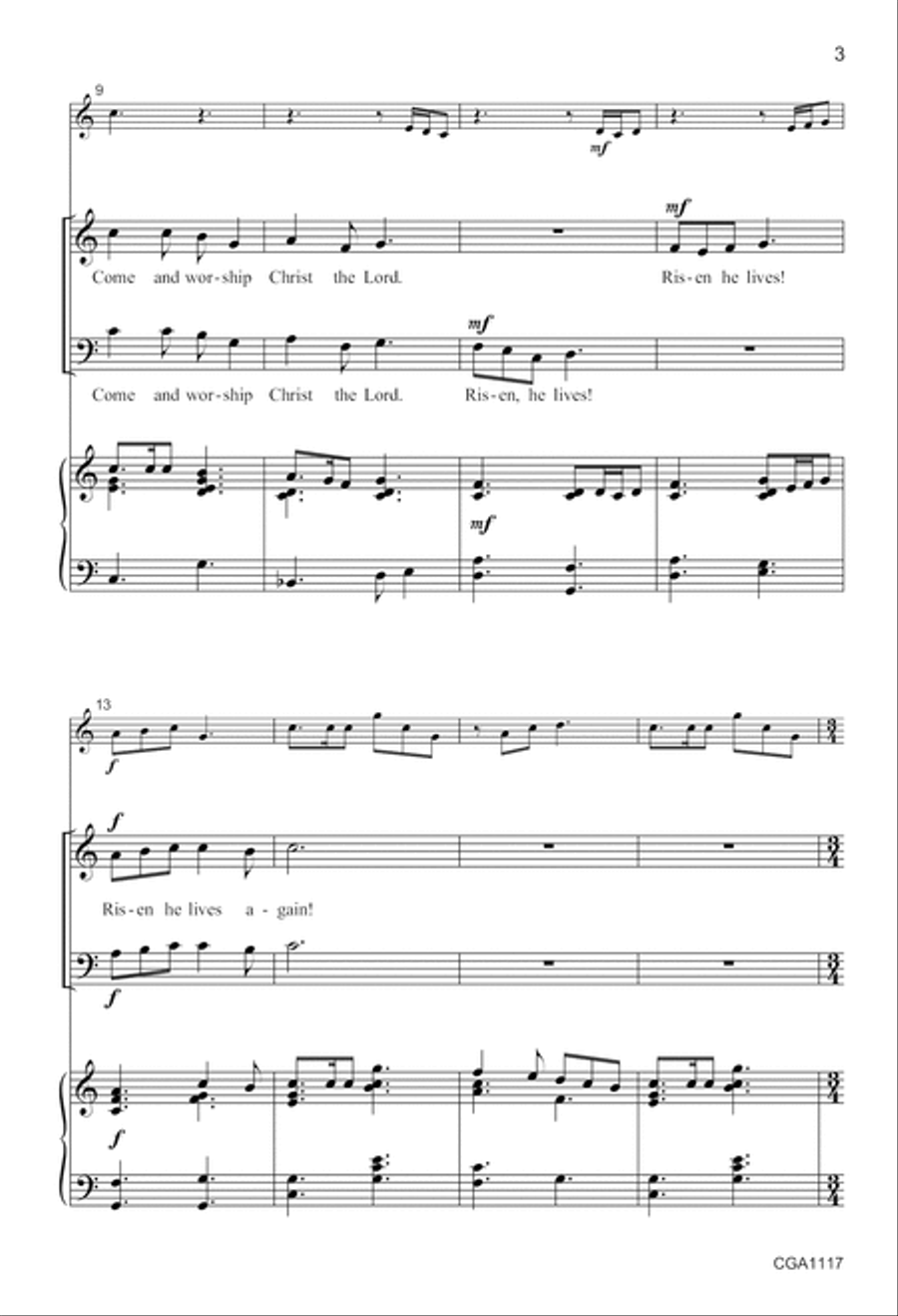 Sound the Trumpet Sound the Trumpet Unison Choir scores gallery preview page 3
