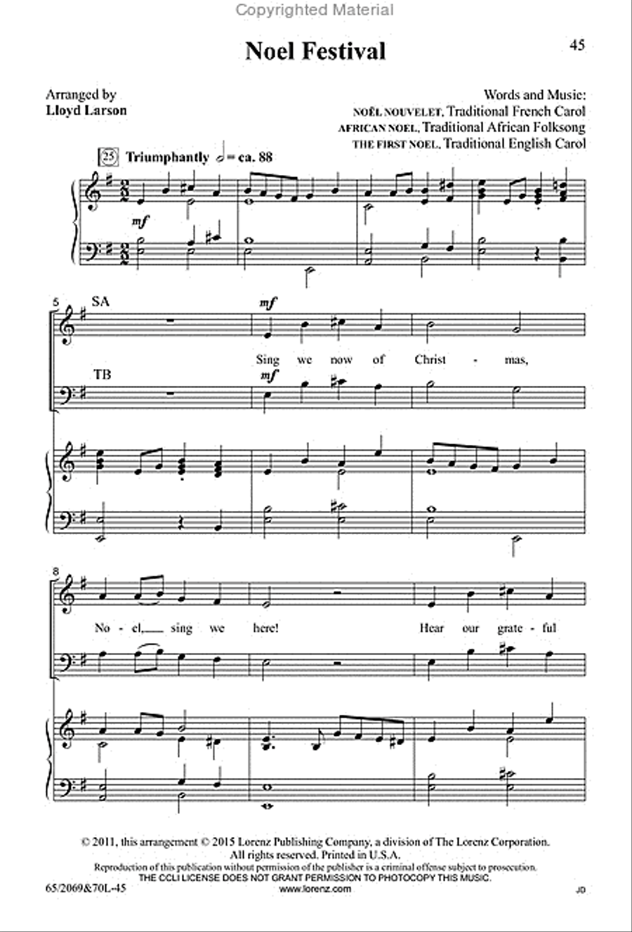 A Noel Celebration A Noel Celebration 4-Part scores gallery preview page 14