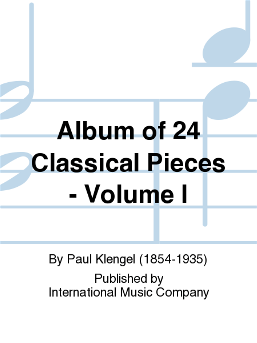Album Of 24 Classical Pieces: Volume I Piano Accompaniment scores gallery preview page 1