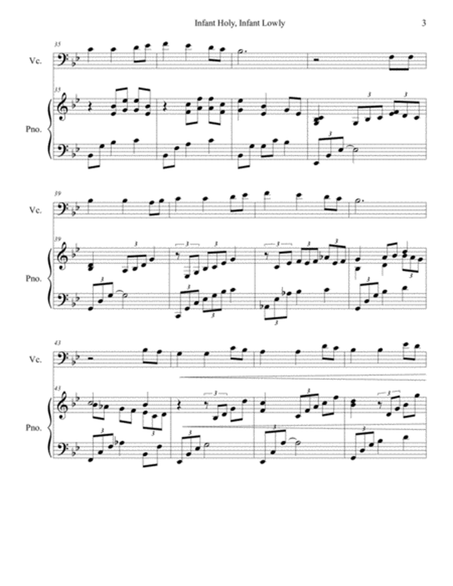 Infant Holy, Infant Lowly (cello/piano), arr. Brenda Portman image number null
