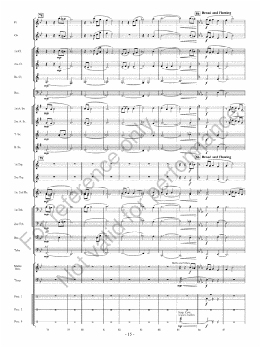 The Winds Of Change Concert Band scores gallery preview page 16