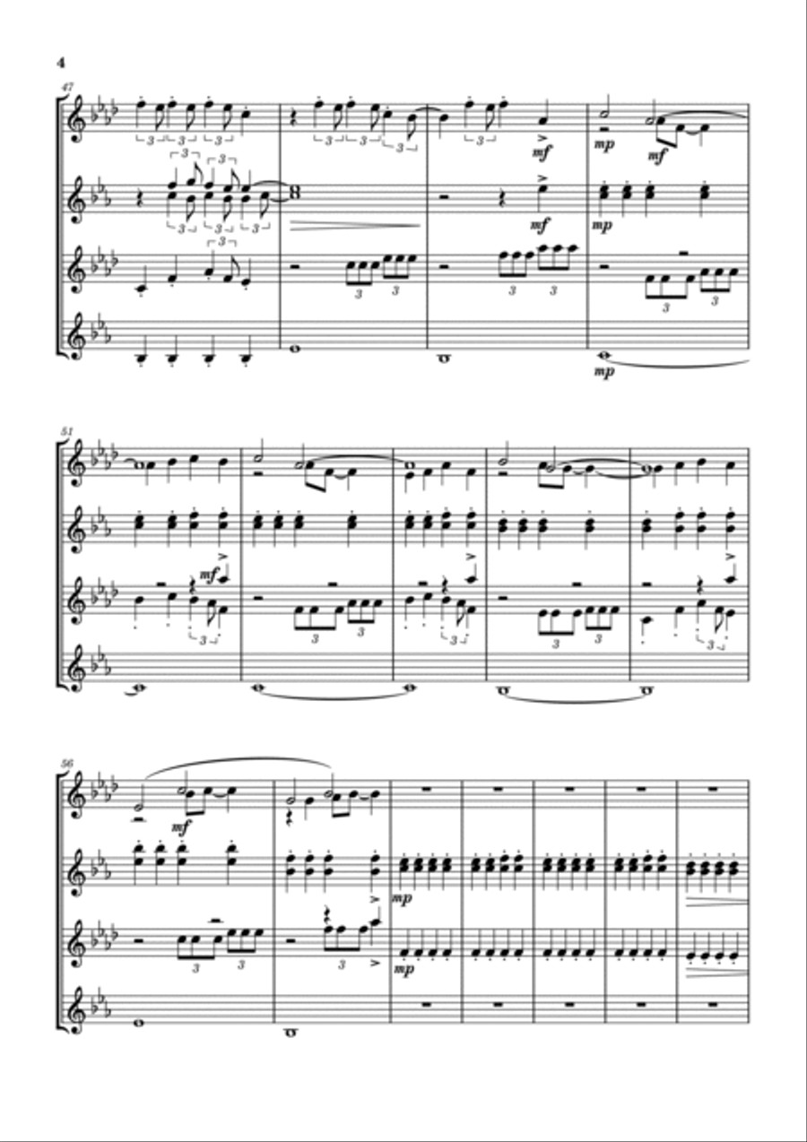 Sail Woodwind Quartet scores gallery preview page 4