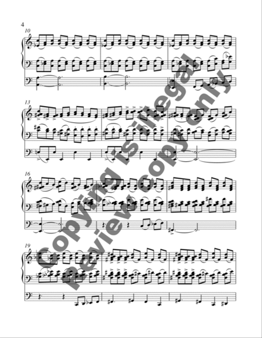 Triptych for Organ and Orchestra: Angelus Organ Solo scores gallery preview page 9