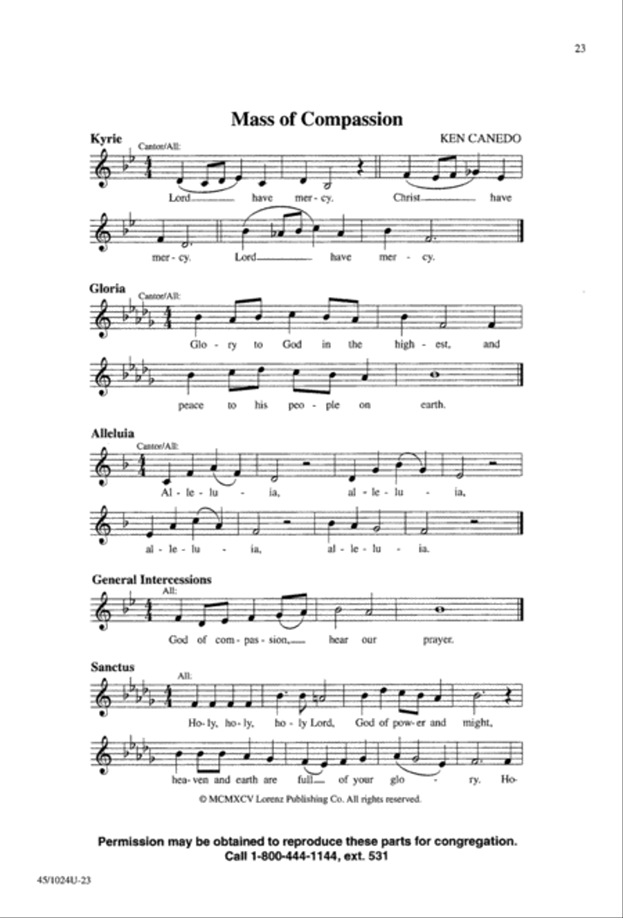 Mass of Compassion Mass of Compassion 4-Part scores gallery preview page 25