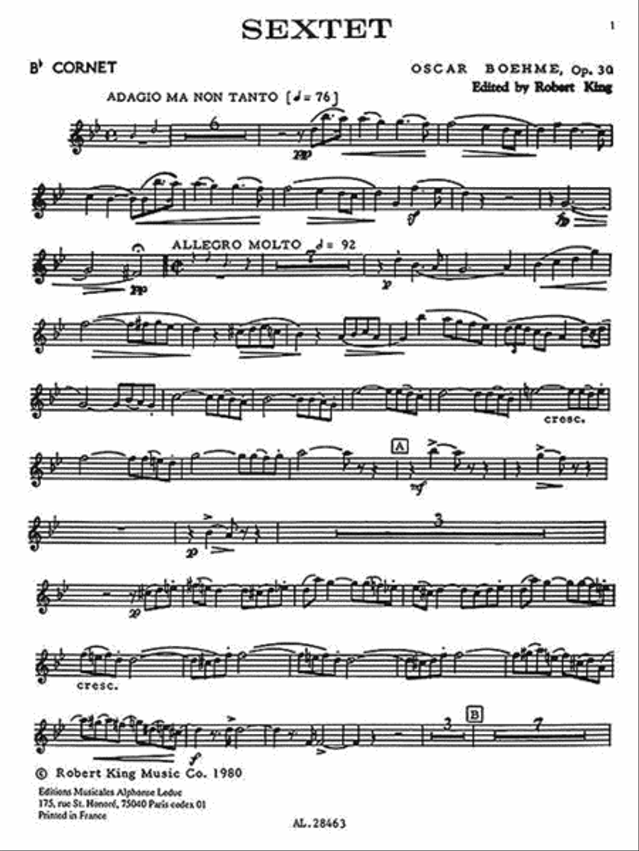Sextuor Op.30 (sextet-brass) School and Community scores gallery preview page 3