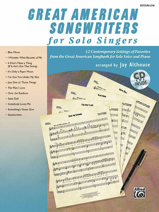 Book cover for Great American Songwriters for Solo Singers