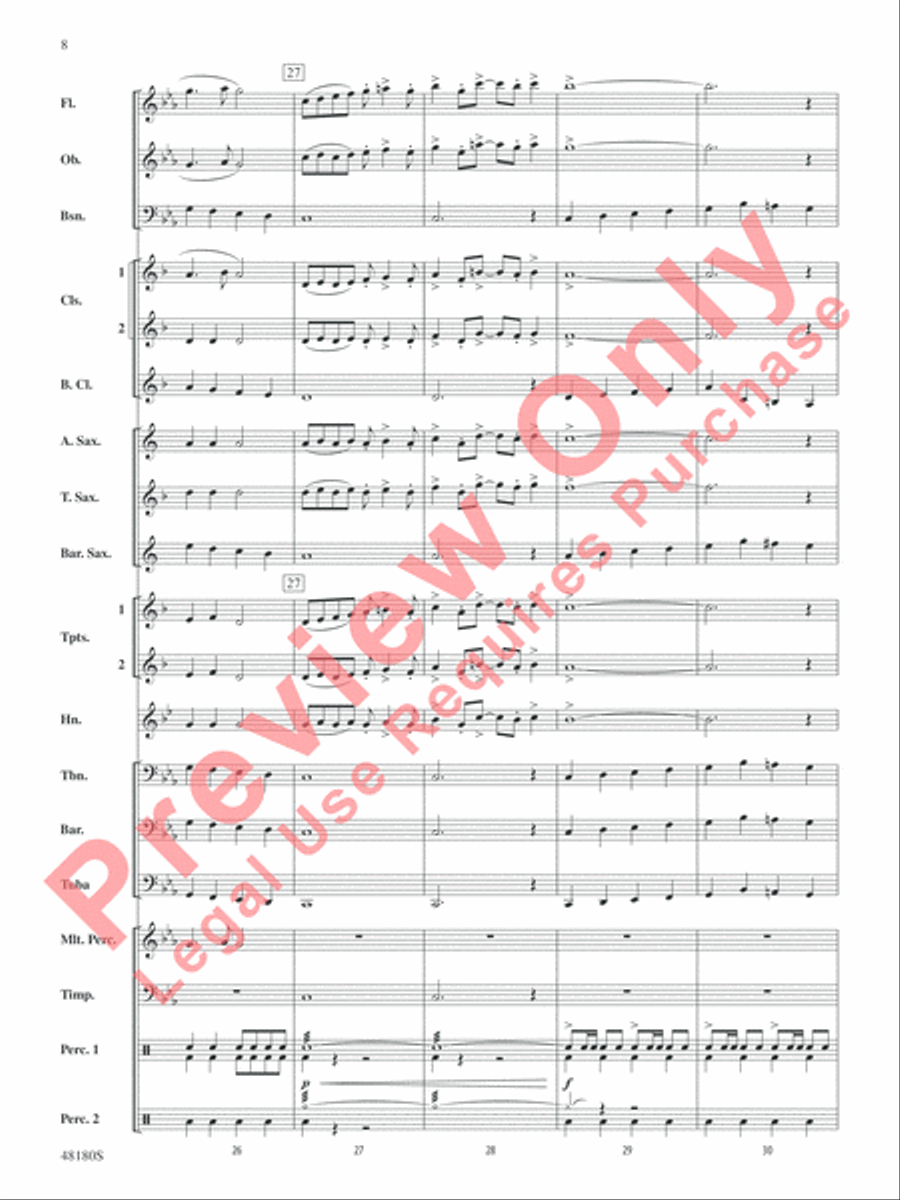 Astronomica Concert Band scores gallery preview page 9