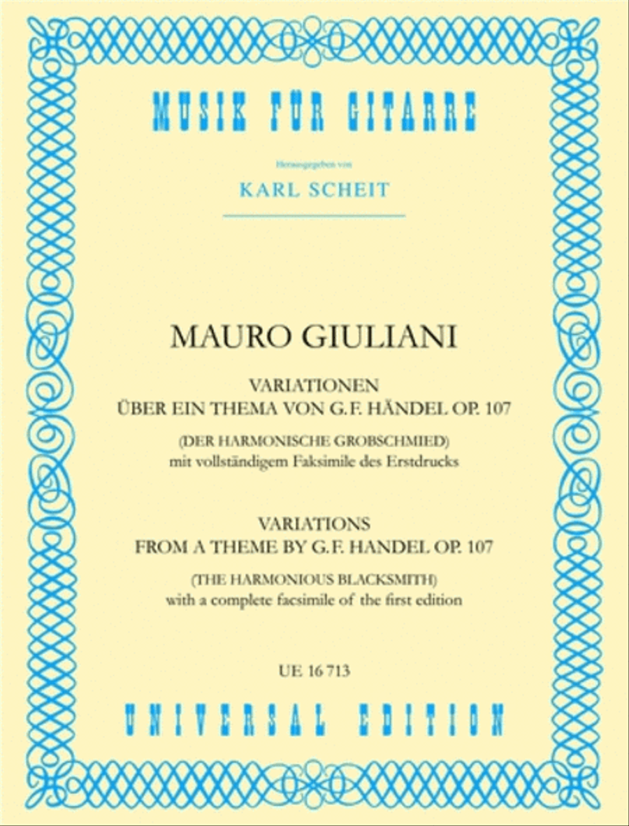 Variations Handel Theme, Op. 1 School and Community scores gallery preview page 1