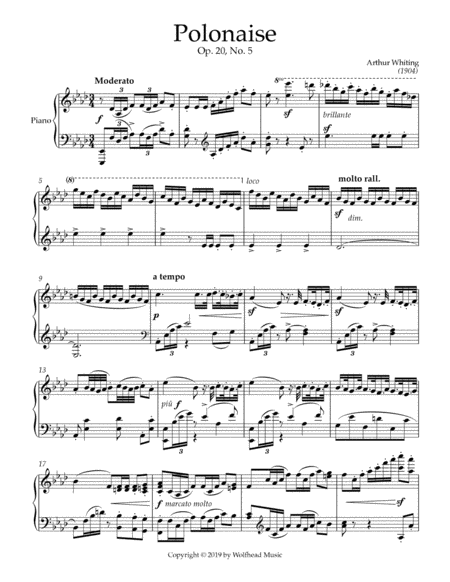 Polonaise, op. 20, no. 5