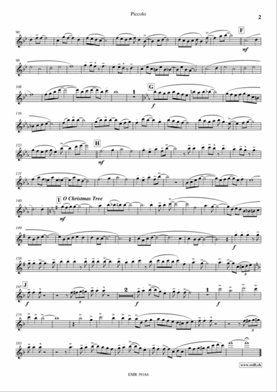 Swinging Santa Claus Swinging Santa Claus Piccolo scores gallery preview page 3
