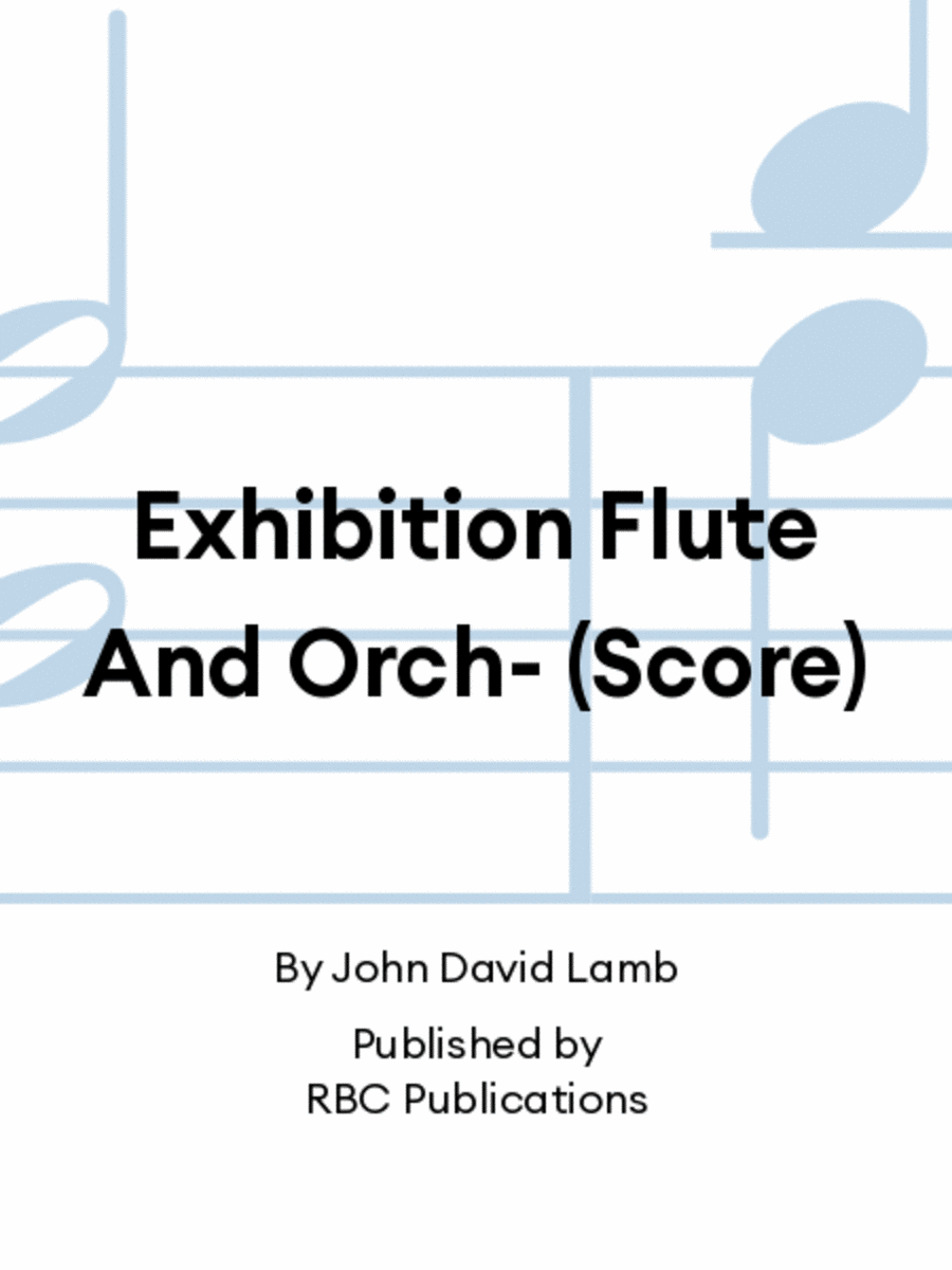 Exhibition Flute And Orch- (Score) Full Orchestra scores gallery preview page 1