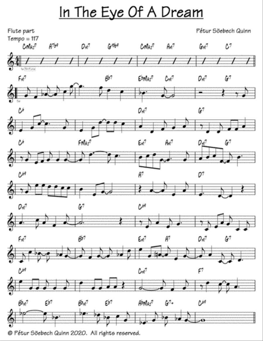 In The Eye Of A Dream Flute Solo scores gallery preview page 1
