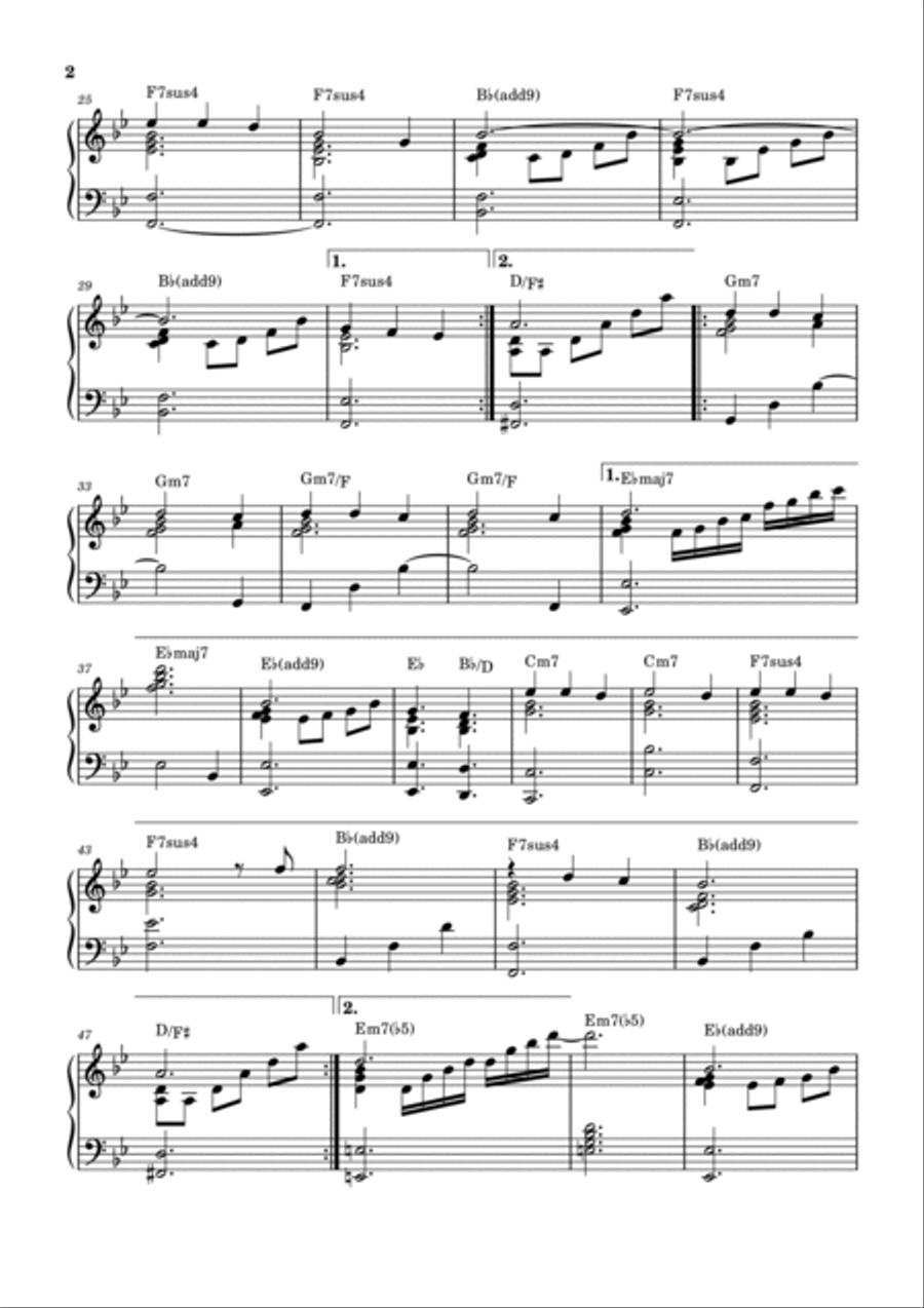 Cacador De Mim Cacador De Mim Piano Solo scores gallery preview page 2